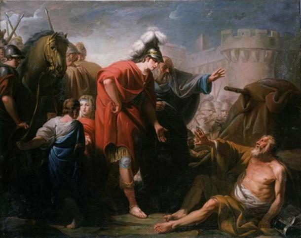 The meeting between Alexander and Diogenes (Public Domain) Alexander the Great was rather short, angry, paranoid, and somewhat undisciplined.