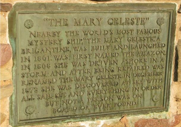 A memorial to the crew of the Mary Celeste, who vanished without a trace