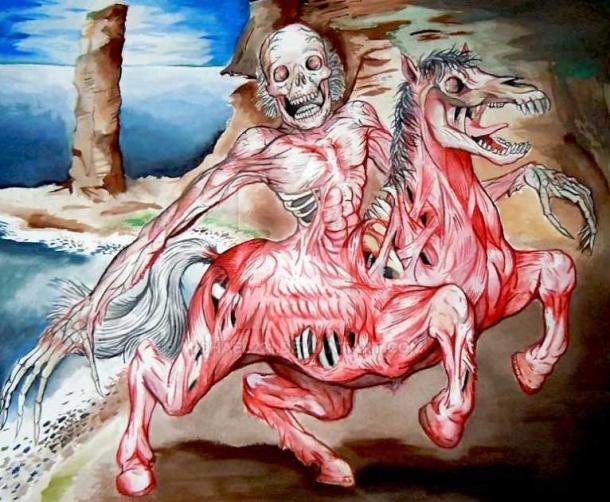 A modern depiction of the Scottish folklore creature, the Nuckelavee (michael221 / CC BY SA)