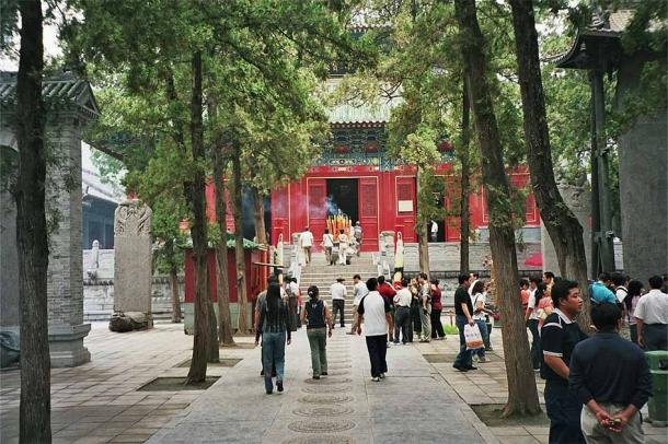 Историческая борьба культурно богатого храма Шаолинь в Китае