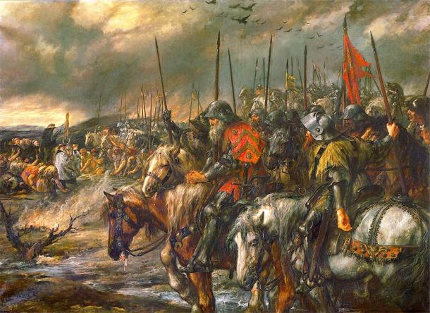 The morning of the Battle of Agincourt. (Hohum / Public Domain)