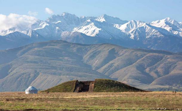 A burial mound in Almaty, Kazakhstan. Source: MehmetOZB / Adobe Stock.