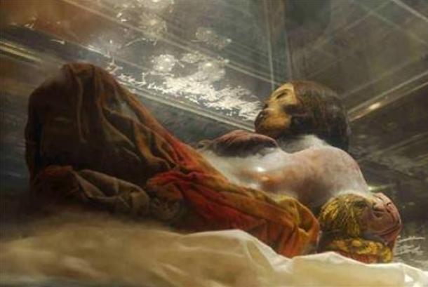 Today the mummy is kept in a special preservation case