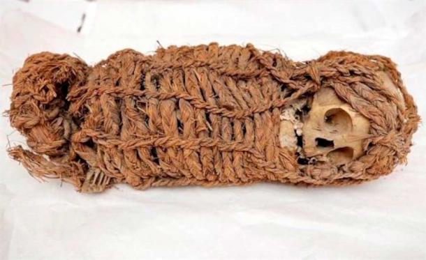 Una momia infantil de 2.000 años fue repatriada de Estados Unidos a Perú en 2019 (EFE/Ministerio de Cultura de Perú)