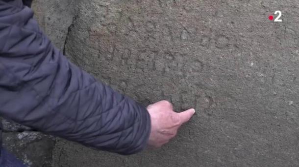 Some of the mysterious inscription on the rock