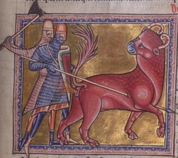 The mythical beast cannot use its horns for combat. 