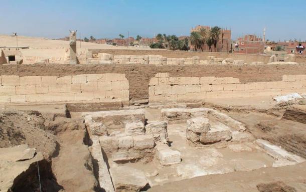 The newly-discovered palace ruins belonging to Ramesses the Great