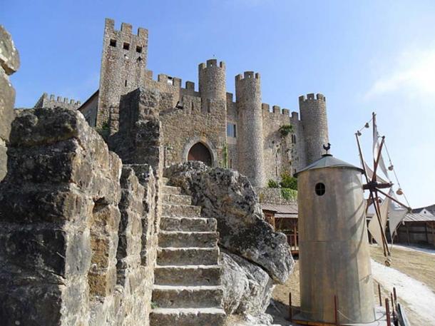 Exterior of the Óbidos pousada in Portugal. 