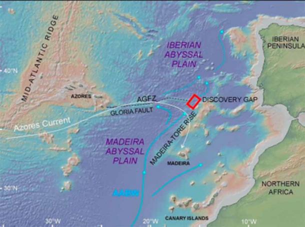 Ωκεανογραφικός χάρτης 2021 της Mid-Atlantic Ridge.  (Dorokhova, EV et. al. / CC BY 4.0)