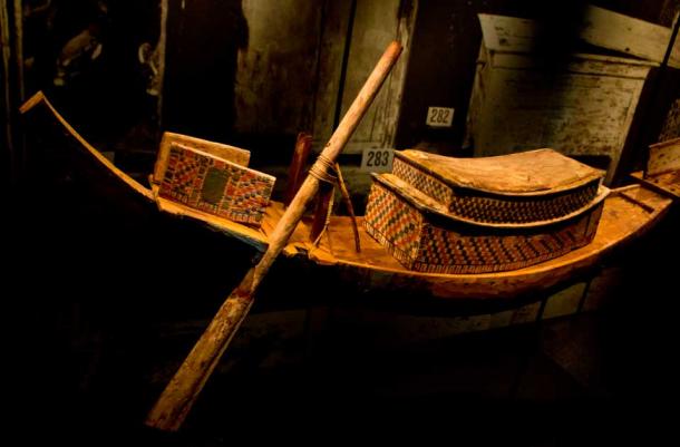 One of 35 model boats found in Tutankhamun’s tomb (Dmitry Denisenkov / Flickr)