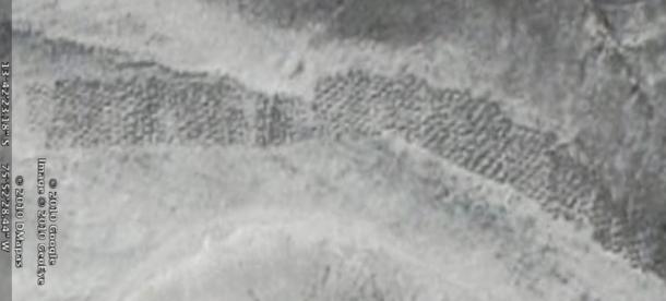 The original remote satellite photograph captured by Google Earth