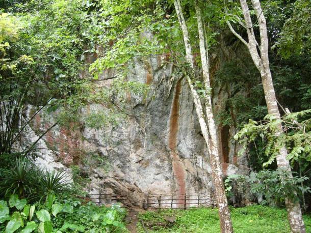 The rock shelter was a place where people worked and later where some were buried.