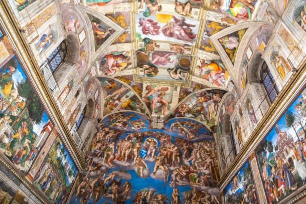 Peinture de Michel-Ange du plafond de la Chapelle Sixtine au Vatican.  (Sergii Figurnyi / Stock Adobe)
