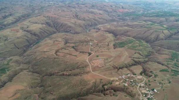 A panoramic view of Houchengzui Stone Town. (Chinese Academy of Social Sciences / China Archaeology Network)