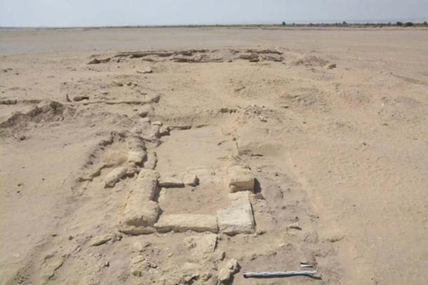 A part of the gymnasium, which included a 200-meter-long racetrack. (Egyptian Ministry of Antiquities)