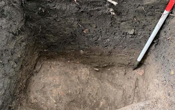 This part of the road was part of the river crossing. (Stirling Council)