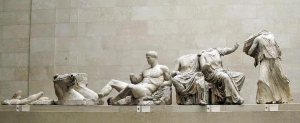 East pediment of the Elgin Marbles on display at the British Museum, London. (Justin Norris /CC BY 2.0)