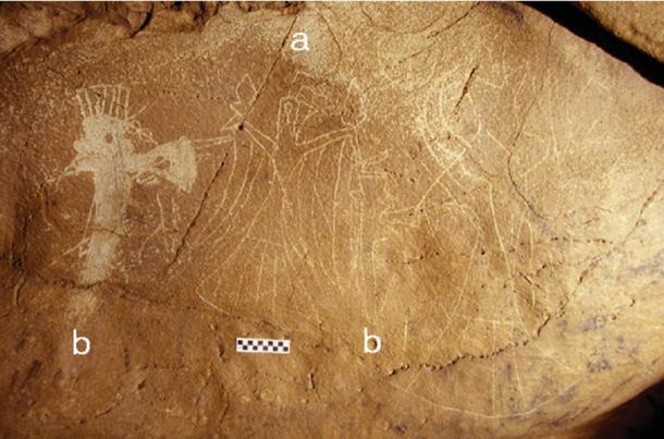Panel de petroglifos del Mississippi de la meseta central de Cumberland. (SC Sherwood / Antiquity Publications Ltd)
