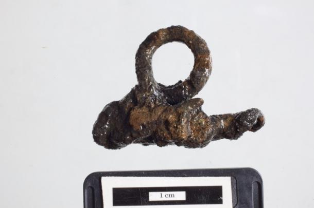 Fragment of a chain belt.