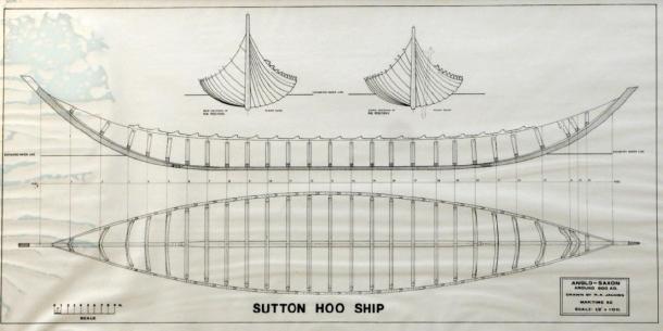 The plans for the reconstruction of the Sutton Hoo ship. (saxonship.org)