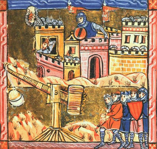 El arqueólogo examinó las fuentes primarias y descubrió que Ricardo Corazón de León y su ejército habían descendido por la costa desde Arce. En la imagen se pueden ver los ejércitos de Saladino durante el Sitio de Arce. (Dominio publico)