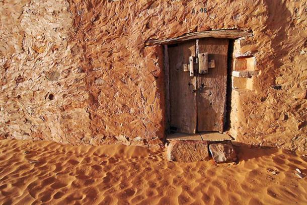 A private library in Chinguetti, Mauritania.