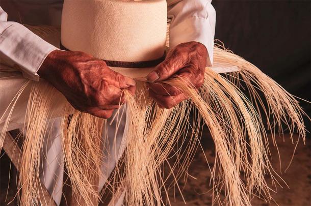 The production of a high-quality Ecuadorian toquilla hat, more popularly known as a Panama hat, can take months. (jorge / Adobe Stock)