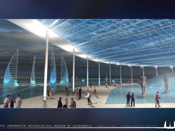 Design of the proposed underwater museum of Alexandria.