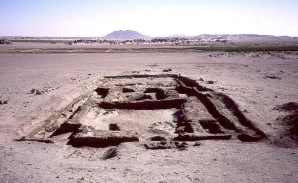 The remains of a pyramid at Tombos.