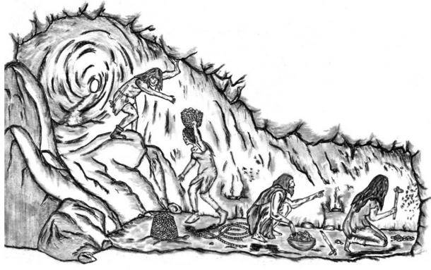 A reconstruction of mining activities from the researchers' article in Antiquity 