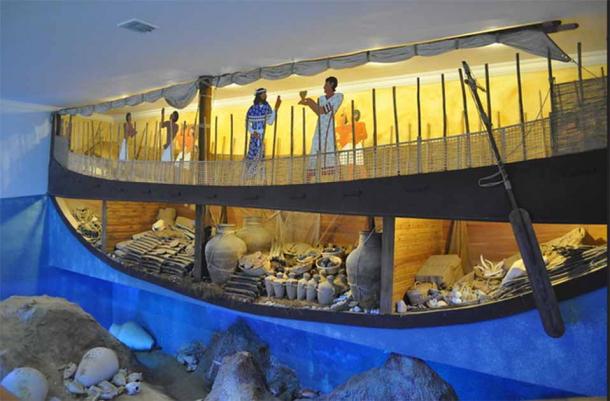 A reconstruction of the interior of the Bronze Age Uluburun shipwreck, 1330-1300 BC. (Panegyrics of Granovetter/CC BY-SA 2.0)