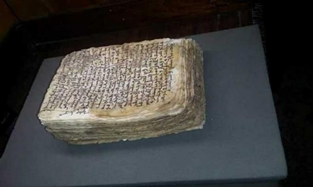 The recovered manuscript. 