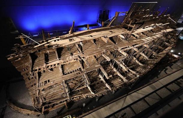 Los restos del pecio del Mary Rose, donde han sido descubiertos los restos de la tripulación del Mary Rose