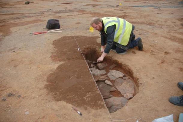 The remains of the Roman marching camp were uncovered during building work. (GUARD Archaeology Ltd)
