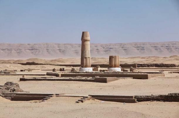 The remains of the Temple of Aten at Amarna. (Sergey / Adobe Stock)