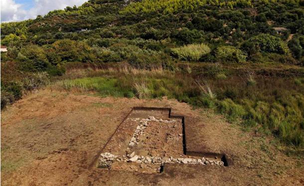 Remains uncovered in Elis of what they believe was once the sanctuary of Poseidon. (Greek Ministry of Culture and Sports)