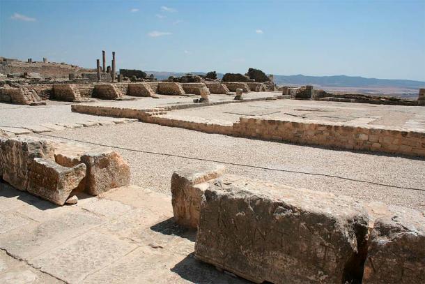 The remains of the market in Dougga. (Pradigue/CC BY-SA 3.0)