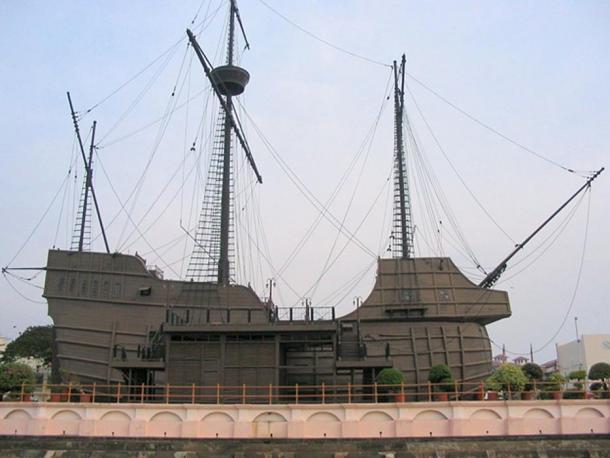 A replica of Flor do Mar, Maritime Museum of Malacca.