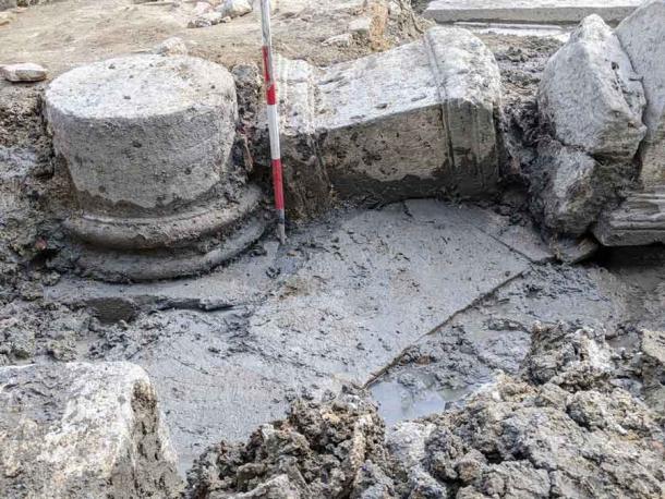 Parts of the newly revealed sanctualy at San Casciano dei Bagni, Siena. (Municipality of San Casciano dei Bagni)