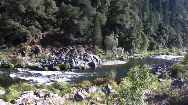 “Prehistoric legends of giants who lived in underground caves and tunnels are recorded in historical sources surrounding the Sacrament River and Castle Crags area, south of Mount Shasta.” Photograph