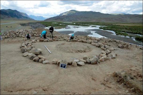 Two skeletons were found in the riverside tomb - an adult and child, or teenager, but further investigation is needed to understand if they were male or female. 