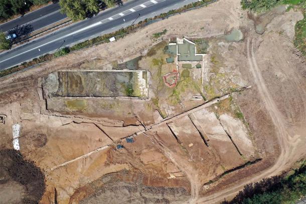 The site on the road between Rome and Ostia. (Soprintendenza Speciale di Roma)