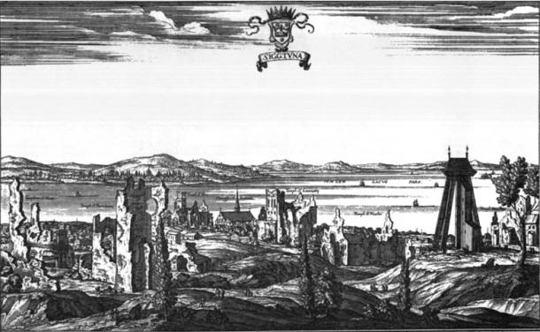 The ruins and remains of the city Sigtuna in Sweden.