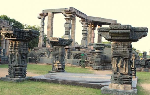 The ruins of the Kakatiya fort from 12-13th century 
