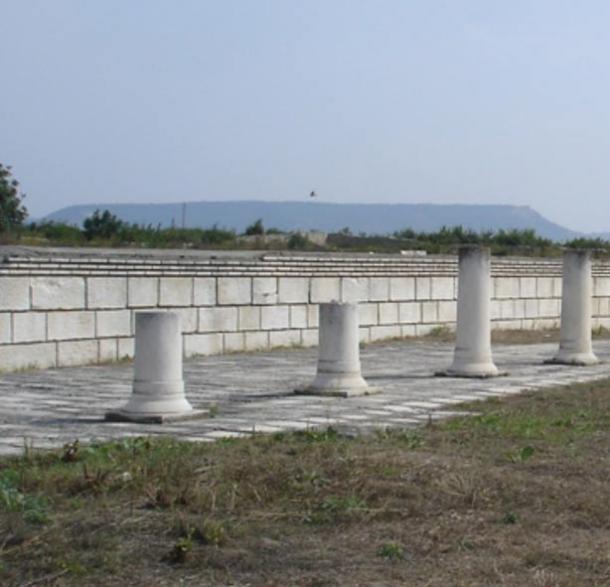 The ruins of the basilica in Pliska, Bulgaria's first capital.