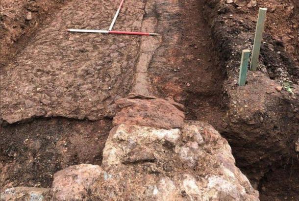 The ruins are believed to belong to a Medieval bishop’s palace. (South West Heritage Trust)