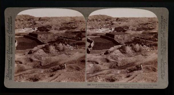 The ruins of Crocodilopolis in 1904. (Underwood & Underwood / CC BY-SA 2.5)