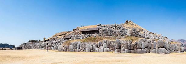 View of Saqsayhuaman , a citadel on the northern outskirts of the city of Cusco.