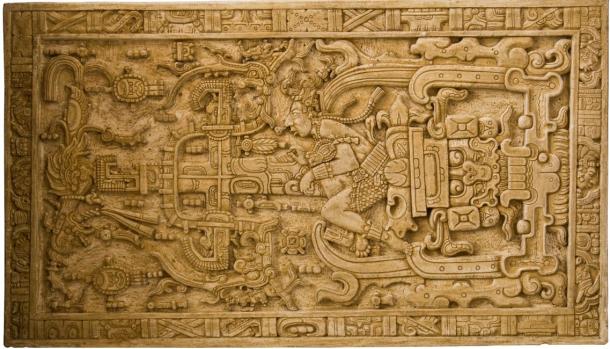 The magnificent sarcophagus lid of Pakal.