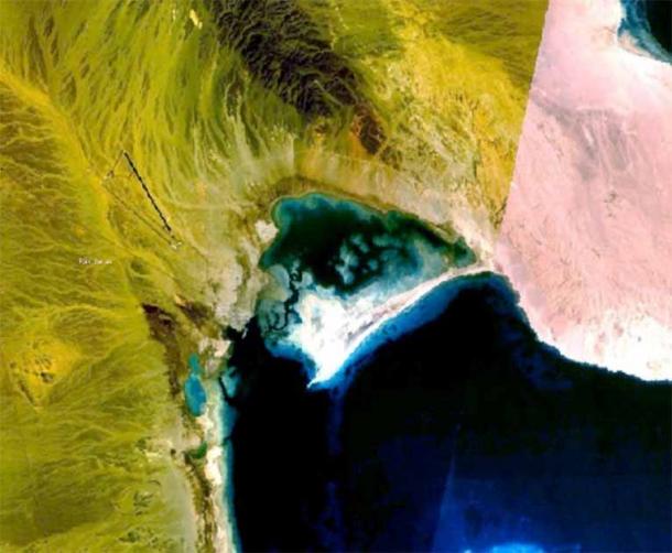 2007 satellite photo of the strategic location of ancient Berenice in Egypt, abandoned after the 6th century AD. (Public Domain)